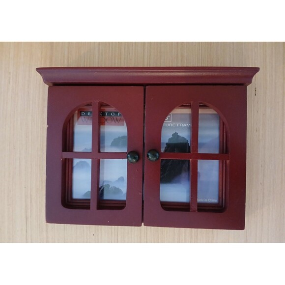 NEW Wooden Window Picture Frame Desktop Holds 4x6 Photos - Picture 3 of 13